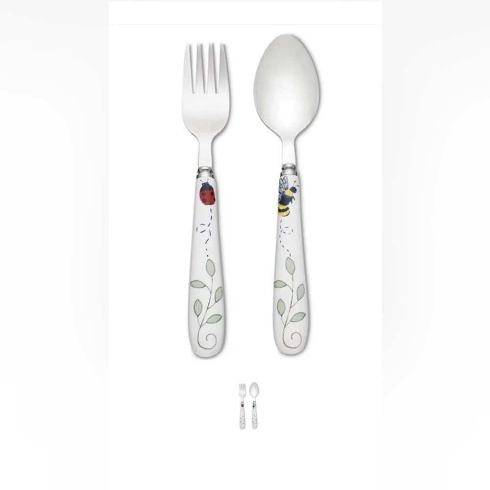 Lenox Butterfly Meadow 2 Piece Baby Feeding Flatware Set